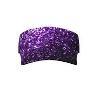 VXXNlnn Elegante cappello unisex con visiera parasole per adulti, con stampa arcobaleno città, perfetto per attività all'aperto, viaggi e sport, Bellissimo glitter viola, Taglia unica