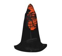 VXXNlnn L Halloween Capo con cappuccio - Unisex Illustrazione di palme Stampa Cosplay Robe per feste, Carnevale, Esposizione Comica, Pasqua & altro
