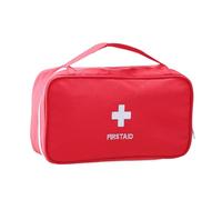 VYIBPDY 1 Pezzo Rosso Borsa Pronto Soccorso, Kit di Primo Soccorso Vuota Pacchetto di per Casa in Nylon per Le emergenze a casa, in Ufficio, in Escursionismo (Rosso M)