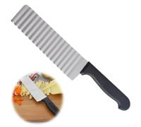 VYIBPDY 1 pezzo Taglierina per Patate, Coltelli per Patate con Manico Lungo, Coltello Ondulato Verdure in Acciaio Inossidabile, per Tagliare Patate, Cipolle, Pomodori e Limoni