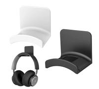 VYIBPDY 4 pezzi Supporto da Parete per Cuffie porta cuffie da scrivania porta cuffie gaming Universale GancioAppendi Cuffie staffa stand al Muro, Alla Scrivania al Tavolo (Nero e Bianco