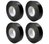 VYIBPDY 4Pcs Nastro Autoagglomerante, Nastro 18 mm x 10 m, Impermeabile, riparazioni e Fai da Te, Isolante, utile per riparazioni generiche, zanzariere (Nero)