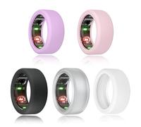 VYIBPDY 5 Pezzi Smart Ring Protector Compatibile con Oura/Ultra Human Ring/Samsung Galaxy Ring Protector, Anti Scratch Silicone Ring Cover per Oura Ring Gen 4 3/Ultrahuman Ring Air,S