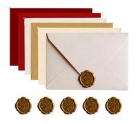 VYIBPDY Confezione da 6 buste in carta di lino a 6 stili buste eleganti in carta vergata con filigrana buste invito partecipazione battesimo compleanno matrimonio anniversario