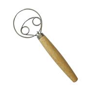 VYIBPDY Frusta per Pasta Danese,Frusta Danese, Frusta per Impasto Danese Frusta Olandese Racchetta per Uova Frusta per Impasto Danese con Manico in Legno Frullatore Filo in Acciaio inox per la