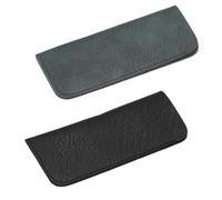 VYIBPDY portaocchiali morbido，Custodia Occhiali Pelle 2 Pezzi, Morbida Custodia Occhiali Lettura, custodia occhiali da sole,Borsa Astuccio Occhiali for Donna Uomo