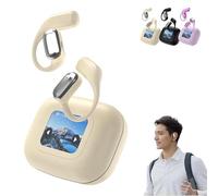 Vylaras Ai Translator Earbuds, Vylaras Translator Earbuds, Vylaras Earbuds Translate. (Beige)