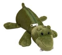 Vyloky Astuccio in peluche per studenti, con grande capacità, morbido e leggero, organizer per cancelleria, 19 tipi di animali a scelta, coccodrillo, 36 Löcher, Creatività