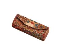 Vyloky Astuccio vintage per rossetto con specchio, pieghevole, organizer per cosmetici, portatile, per rossetti, trucchi e gioielli, multifunzione, antipolvere, elegante, Colore: rosa., Classico