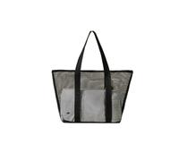 Vyloky Borsa a rete visibile con scomparto con cerniera e tasca esterna - 130 g leggera borsa da spiaggia o beauty case, 4 modelli, Nero , Großes Modell mit Reißverschluss