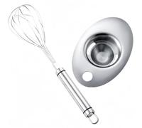 Vyloky Set separatore per uova Choose Your Kit: 2 separatori o separatori e whisk | Quick Clean Separation for Baking & Cooking | Easy Clean (set separator e whisk)