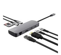 Vylor Hub USB C 8 in 1 Adattatore HDMI 4K@60Hz Gigabit Ethernet Lettore di