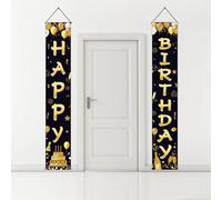 Vylro Compleanno Porta Banner,180×30cm per Bambini,Adolescenti e Adulti