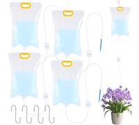 Vylyciy 5 Pezzi Sacchetti per Irrigazione 3.5L, Dispositivi per Irrigazione per Piante, Sistemi di Irrigazione Automatica con Flusso Regolabile, per Piante in Vaso da Interno ed Esterno