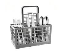 Vylyciy Cestello per Lavastoviglie Universale, Cestello per Posate per Lavastoviglie con Maniglia di Trasporto Rimovibile, Porta Posate Lavastoviglie Riutilizzabile, 24 x 14 cm