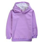 VYLYNL Felpa con cappuccio per ragazzi autunno e inverno ragazzi e ragazze puro colore felpa con cappuccio per 3 anni a 16 anni Teen felpe con cappuccio ragazze alla moda, Viola, 5-6 Years