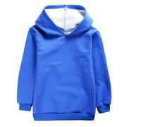 VYLYNL Felpa con cappuccio per ragazzo, autunno e inverno, per ragazzi e ragazze, colore puro, con cappuccio per adolescenti da 3 anni a 16 anni, alla moda (blu, 15-16 anni)