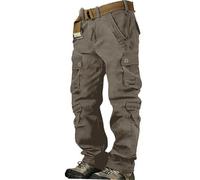 VYLYNL - Pantaloni militari mimetici da uomo, in cotone, cargo, da esercito, per attività all'aperto, airsoft, combattimento, caccia, multi tasche, tattici, da lavoro, resistenti e pratici, materiale