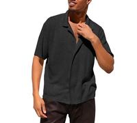 VYLYNL Polo da uomo a maniche corte in maglia a nido d'ape traspirante Hollow Out camicie da spiaggia sciolto casual camicia da golf button down estate golf tennis business top maglia morbida comoda