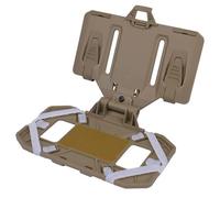 Vynebtrv Supporto per Telefono MOLLE per Gilet - Supporto Universale Pieghevole per Il Petto per la Navigazione, Adatto a Schermi da 4,7" a 6,7"(Tan)