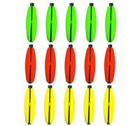 Vynetra 15 bobine in schiuma da pesca galleggianti in sughero antiscivolo Bobbers 1,5/2/2,5/7,6 cm affrontare la pesca sensibile