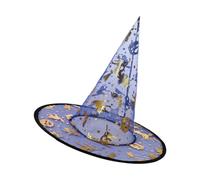 Vynetra 5Pcs Cappello Da Strega Di Halloween 33cm Alto A Punta Mago Strega Accessori Costume Per Le Donne Uomini Del Bambino Cosplay Festa di Halloween