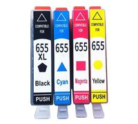Vynetra 655 655XL Cartuccia Completa Con Chip Compatibile Per HP655 Deskjet 3525 5525 4615 4625 4525 6520 Stampanti Ricaricabile