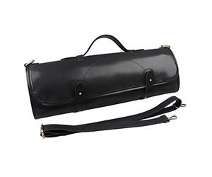 Vynetra Borsa da cucina in tela nera con 10 coltelli con cerniera per supporto portatile Chef