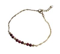 Vynetra Bracciialetti Nascita Regolabilli A 12 Mesi Braccialetti Da 3 Mm Gemsone Naturale Naturale 17+5 Cm Gioielli Pietre Prezose Regolabilli