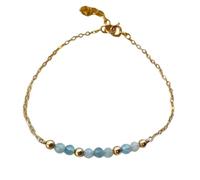 Vynetra Bracciialetti Nascita Regolabilli A 12 Mesi Braccialetti Da 3 Mm Gemsone Naturale Naturale 17+5 Cm Gioielli Pietre Prezose Regolabilli