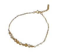 Vynetra Bracciialetti Nascita Regolabilli A 12 Mesi Braccialetti Da 3 Mm Gemsone Naturale Naturale 17+5 Cm Gioielli Pietre Prezose Regolabilli