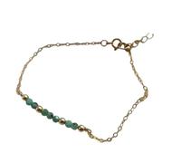 Vynetra Bracciialetti Nascita Regolabilli A 12 Mesi Braccialetti Da 3 Mm Gemsone Naturale Naturale 17+5 Cm Gioielli Pietre Prezose Regolabilli
