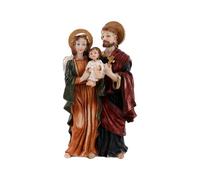 Vynetra Cattolica Maria Giuseppe Bambino Gesù Statue Figura cattolica Figurine Regalo religioso Ispirazione Decorazioni per la casa Indoor Figurine Sacra Famiglia