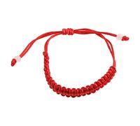 Vynetra Cavigliere fatte a mano con braccialetti portafortuna della cabala, in corda rossa, gioielli per studenti e famiglie, kit per la creazione di ciondoli