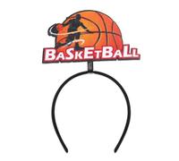 Vynetra Cerchietto per capelli alla moda con lettera da basket sportivo competitivo traspirante per uso quotidiano accessorio per capelli per adulti bambino basket fascia per capelli, Dribbling grande