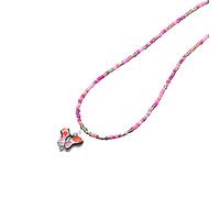 Vynetra Collana coreana con ciondolo a forma di farfalla per le donne con perline collana girocollo dolce carino perline gioiello perline, Misura unica, come descritto, come descritto