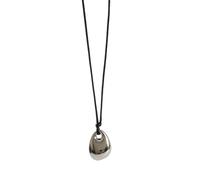 Vynetra Collana regolabile in pelle PU ciondolo irregolare fagiolo catena clavicola fascino geometrico catena del collo accessorio unisex gioielli personalizzati, Misura unica, come descritto, come
