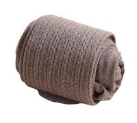 Vynetra Collant da donna in maglia a cavo ispessito leggings invernali ad alta elasticità morbido cotone design termico caldo confortevole collant in cotone lavorato a maglia collant invernali, Caffè