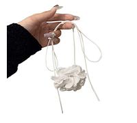 Vynetra Collarino a fiori in tessuto girocollo con fiori artificiali girocolli in tessuto accessori per donne e ragazze