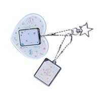 Vynetra Disegnato a mano Cartoon Acrilico Carte Titolare Keychain Cartoon Anelli Acrilici Per Gli Appassionati Popolari di Musica E Donne, A, Taglia unica