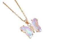 Vynetra Elegante collana con ciondolo a forma di farfalla che simboleggia grazie e fascino per donne alla moda da indossare tutti i giorni o per feste