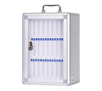 Vynetra Multi Slot Trasparenza Porta Telefono Scatola di Immagazzinaggio In Lega di Alluminio Montaggio A Parete Organizzatore Sicuro Per Scuole Uffici Parete Pocket Chart Organizzatore