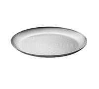 Vynetra Piatti di frutta in acciaio inossidabile Picnic all'aperto Vassoio rotondo per cibo cena stoviglie in metallo per escursionismo Viaggio Piatto di frutta in acciaio inossidabile