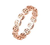 Vynetra Retro Cinque Benedizioni Coppers Coin Indici Finger Cinque Imperatori Moneta Anelli Accessori Per Le Donne Degli Uomini In Acciaio Inox Soldi Anelli Per Il Partito, rose gold, come descritto