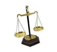 Vynetra Scultura anticata dell'equilibrio dell'ornamento della giustizia del metallo unico del metallo per migliorare il soggiorno e gli spazi di lavoro Ambienti Decorazione della giustizia