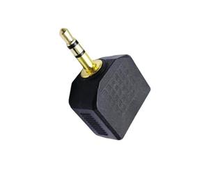 Vynetra Separatore amichevole del suono di viaggio 3.5mm con la punta placcata oro per il suono migliorato