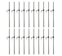 Vynetra Set di 20 connettori bilanciamento da pesca ottimizzano il posizionamento dell'amo per gli appassionati per un posizionamento accurato dell'amo connettore dell'equilibrio delle perline