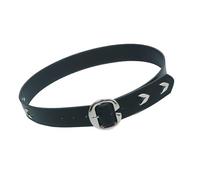 Vynetra Stile francese Ampia Cintura In Vita Dimagrante Design PU Pelle Cincher Corsetto Banda Con Decorativi Pin Fibbie Per Le Donne Vita Larga Per Il Partito Outfit, Nero , Gold buckle