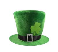 Vynetra StPatrick Day cappello verde con barba trifoglio cappello irlandese festa nazionale celebrazione festa alta festival decorazione festa a tema