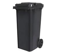 Vyntyra Bidone Raccolta Differenziata con Coperchio e Ruote per Esterni,Pattumiera per Raccolta Differenziata, Resiste a Tutte Le Temperature, per Interni ed Esterni(Gray,240L)